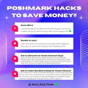 SAVE $$$ ON POSHMARK!!! 💚